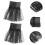 Ruffle Cuff Lace Pattern Sleeve Cuffs Black 1 Pair 7