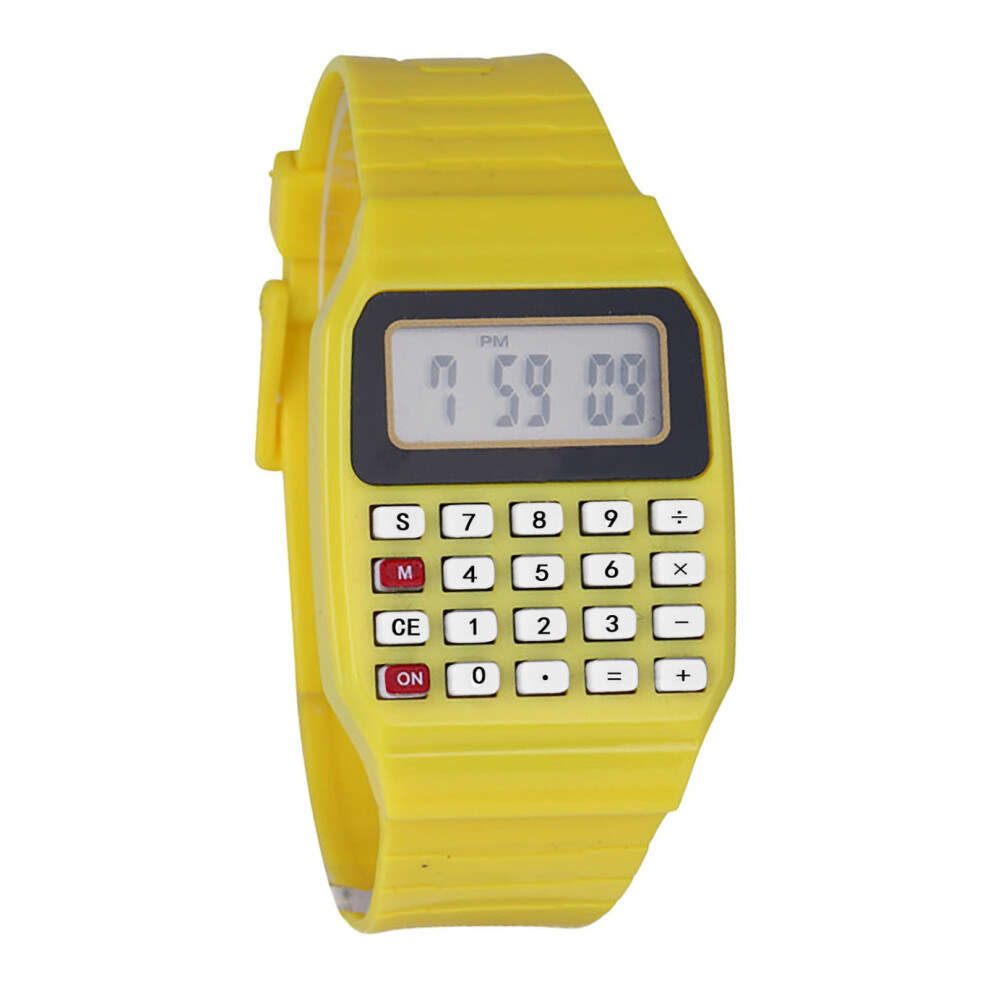 Silicone Electronic Wrist Calculator Watch Set - Timepiece With Advanced Features For Everyday Use 9418476746536