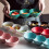Round Bowl Ceramic Fruit Dish Salad Storage Container Red 7