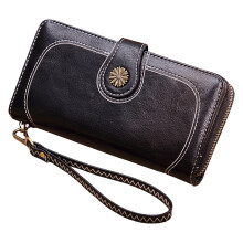 Long Wristlet Wallets for Women RFID Blocking Vegan Leather Large Capacity Card Holder Phone Clutch