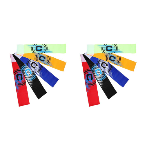 10Pièces Brassards Équipe Football Couleurs Polyester 2