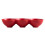 Round Bowl Ceramic Fruit Dish Salad Storage Container Red 10