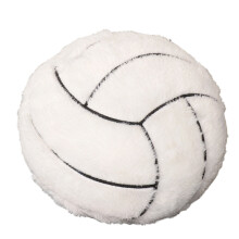 Volleyball Plush Pillow White 17.72 Inch