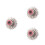 3Pcs Steel Freewheel Bike Cassette Flywheel Silver Durable Anti-Rust 7