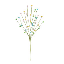 Artificial Spring Berry Stem Pastel Easter Pick Beaded
