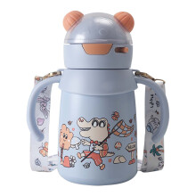 Blue Insulated Stainless Steel Sippy Cup – Leak-Proof Toddler Tumbler with Handle, 316 Steel, Soft Straw | Compatible with Daily/Outdoor Use