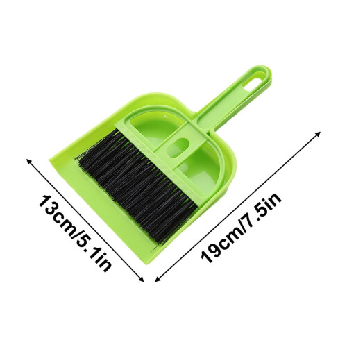 Mini stoffer en blik set, compact plastic schoonmaakgereedschap 1