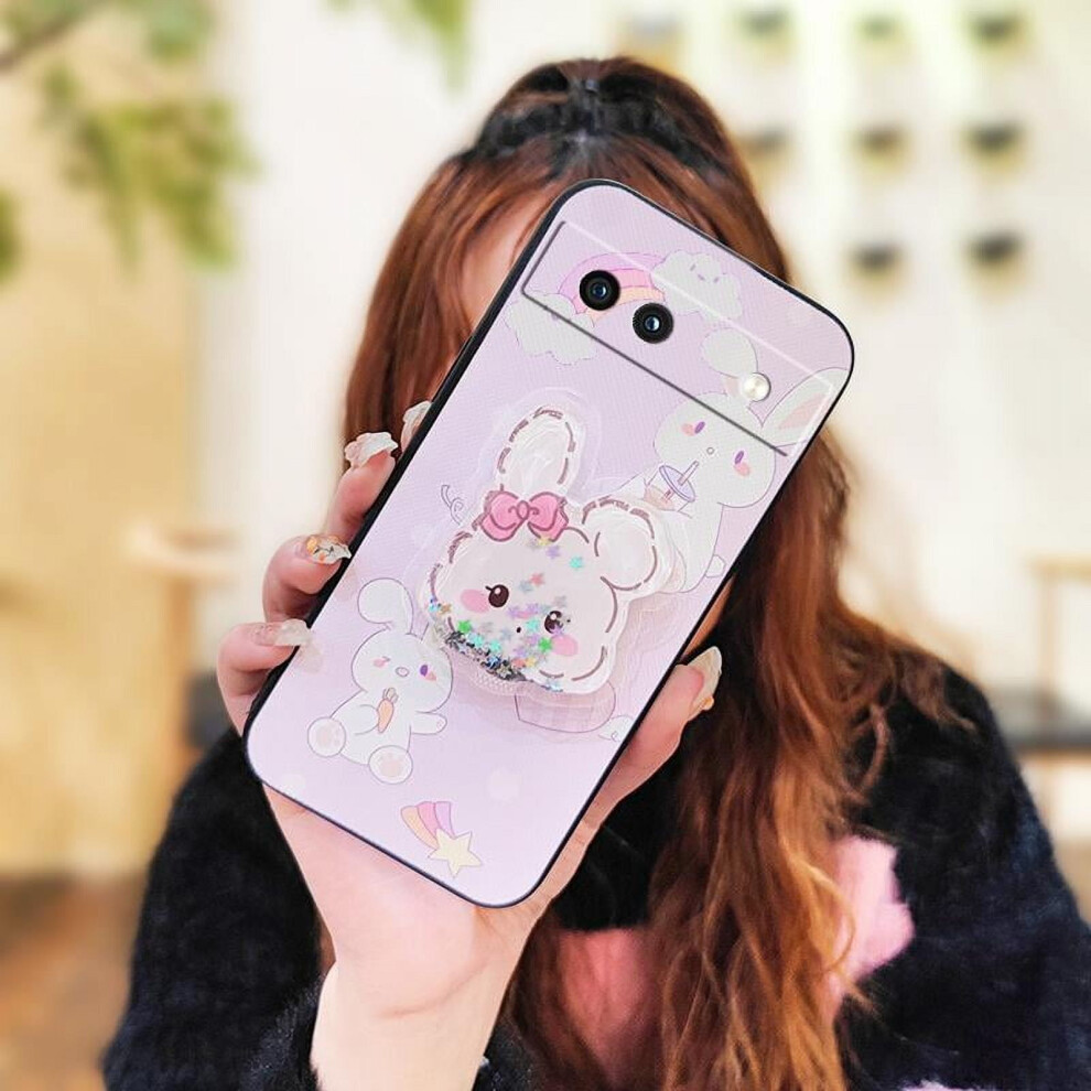 Google Pixel 8A Phone Case Â Cute Silicone Tpu, Anti-Knock, Waterproof, Kickstand, Quicksand Design, Lens Protection 9485826683223
