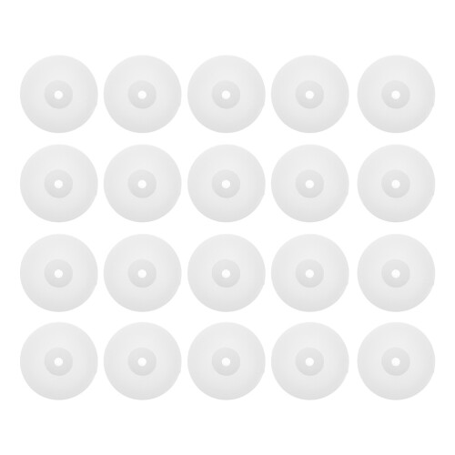80Pcs Versatile White Plastic Dual Layer Pulley Wheels for DIY Use 1