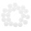80Pcs Versatile White Plastic Dual Layer Pulley Wheels for DIY Use 3