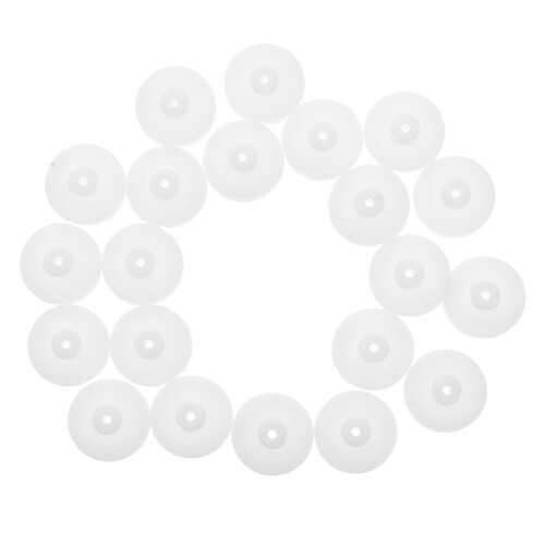 80Pcs Versatile White Plastic Dual Layer Pulley Wheels for DIY Use 2