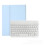 Adequado para iPad Air 6 e tablet (2024), capa protetora de couro com teclado Bluetooth tailandês, modelo Pro de 110,9,7 polegadas. 1