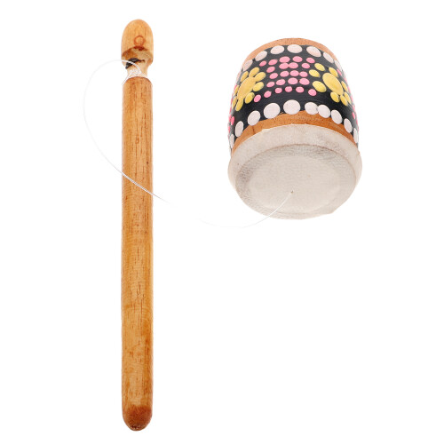 4Pièces Jouets Grenouilles Bois Percussion Éducative Sons Naturels 1