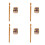 4Pièces Jouets Grenouilles Bois Percussion Éducative Sons Naturels 5