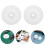 80Pcs Versatile White Plastic Dual Layer Pulley Wheels for DIY Use 10