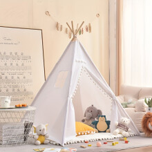 All-Season Dog House Tent with Washable Bed for Large Dogs