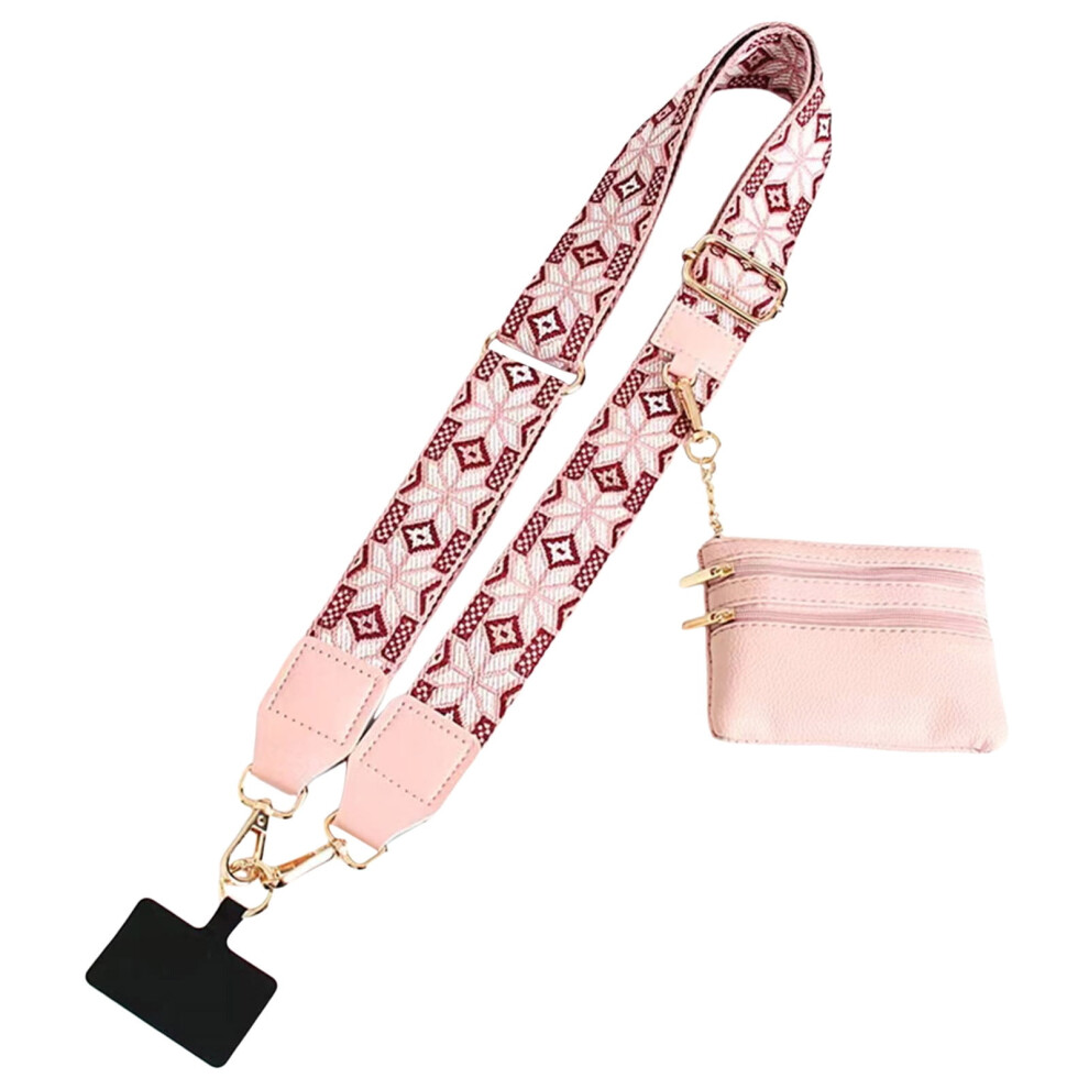 Clip And Go Strap For Phone With Wallet Crossbody Adjustable Crossbody Phone Strap With Zippered Pouch Mobile Phone Lanyard Bag 9418476743818