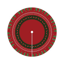 Christmas Tree Skirt Rug, 23.62x23.62 Inches Round Washable Soft Non Slip Rug, Floor Mat for Christmas Eve, Patio, Kitchen, Outdoor, Living Room