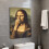 Mona Lisa Bathroom Art Print Unframed Canvas 2