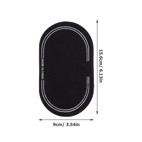 4Pcs Black Protective Drum Sticker Pads for Drum Kit Supplies 1