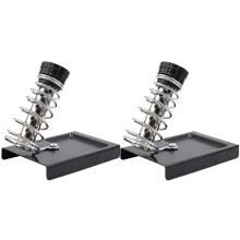 Pavo 2pcs Soldering Iron Stand Solder Support Station Dual Tubes Spring Holder