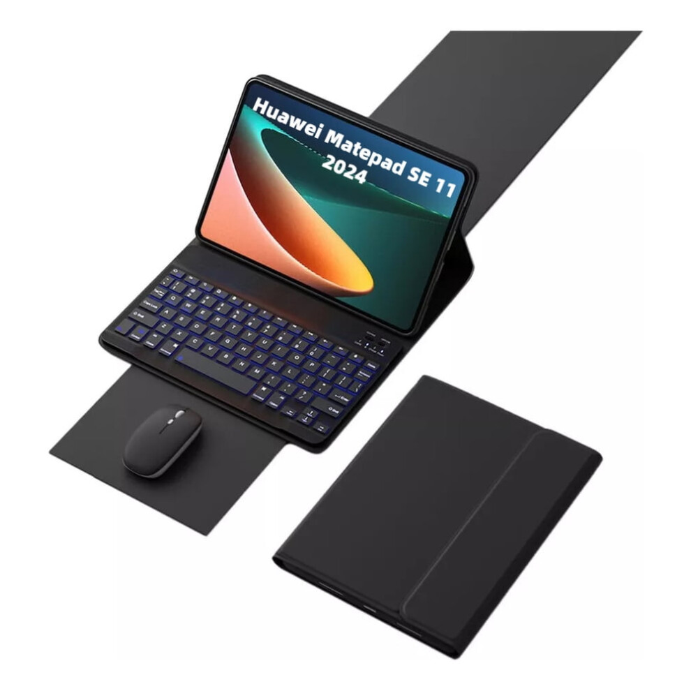 Case+Illuminated Keyboard+Mouse For Compatible With Huawei Matepad Se 11 2024 Ã 9152228582958