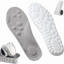 Insoles for Men Women, Upgraded 4D Memory Foam Cloud Insoles with Arch Support for All-Day Cushioned Comfort, Fits All Shoes