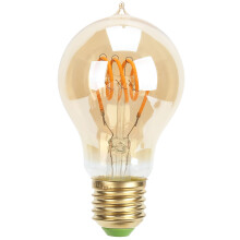 Vintage stílusú Edison izzók, retró csillárvilágítás borostyánszínű üveggel, energiatakarékos LED-es vintage lámpatestek nappaliba,