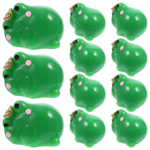 unbranded 20 Pcs Dinosaur Frog Cake Topper 2.30X1.80X1.60CM Green