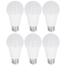 Energeticky úsporná LED žiarovka s jasným bielym svetlom, E27, 6000K, denné svetlo, nestmievateľné, vysokopevnostný PC materiál pre dlhú