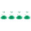 4Sets St Patrick's Day Party Costume Accessories Set 6