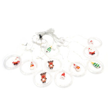 Innovative Christmas Decor Ring Lights, USB Powered Curtain Lights With Christmas Trees, Snowmen, Elk, Hats, And Santa Claus, Perfect For Indoor And