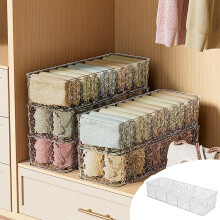 Clear Corrugated Plastic Drawer Organizers for Socks, Underwear, Scarves, Ties & Bras – Compatible with Standard Drawers