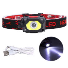 Compagnon idéal de l'aventurier : lampe frontale LED rechargeable pour une exploration sans fin, étanche et coupe-vent, avec tête d'éclairage