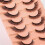 Fox Eye False Lashes7Pairs – Χνουδωτές, φυσικές βλεφαρίδες με απαλή λεπτή ταινία, εύκολη 3