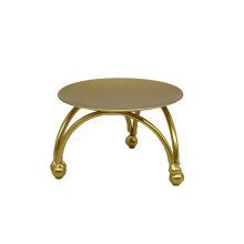 Suport central de masă din fier forjat durabil, suporturi decorative aurii portabile și ușoare pentru decor de nuntă, design geometric în stil