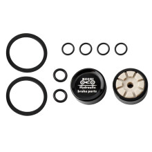 1 Pair of Mountain Road Bike Piston Hydraulic Brake Caliper Parts Kits, Black, 21.9x9mm