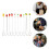 60Pcs Acrylic Coffee Swizzle Sticks Reusable Mixing Spoons Multi-Color 10