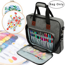 Embroidery Storage Bag – Multi-Layer Tote Bag for Needlecraft, Cross-Stitch, and Sewing Supplies