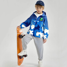 Toddler Kids Hooded Jacket, Boys & Girls Lightweight Spring Coat, Soft Breathable Long Sleeve Jacket (6M-7Y)