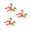3Sets Plastic Miniature Playground Decor Assorted Ornament 4