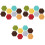 24Pcs Colorful Felt Hexagon Wall Stickers Odorless Decorative Stickers 4