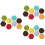 24Pcs Colorful Felt Hexagon Wall Stickers Odorless Decorative Stickers 7
