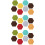 24Pcs Colorful Felt Hexagon Wall Stickers Odorless Decorative Stickers 8