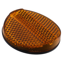 HOMEMAXS Round Reflective Warning Reflector for Motorcycles & Bicycles – Night Riding Safety, Increased Visibility, Compatible with Most Models