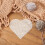 30Pcs Heart Shape White Mesh Canvas Sheet for Embroidery Craft 6