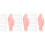 3Sets High Simulation Pink Practice Hand Model Manicure Training Tool 5