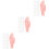 3Sets High Simulation Pink Practice Hand Model Manicure Training Tool 6