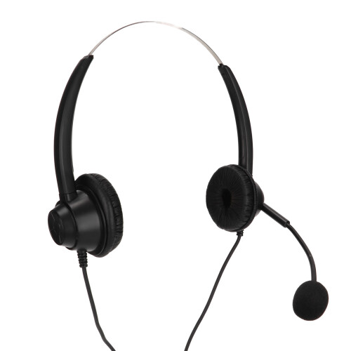 Ultralight Headset for Clear Communication, Noise Cancelling Microphone Adjustable Rotatable Ear Cover, Multiple Devices Compatibility 1