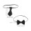2Pcs Miniature Bowties for Doll Costume and Playhouse 3
